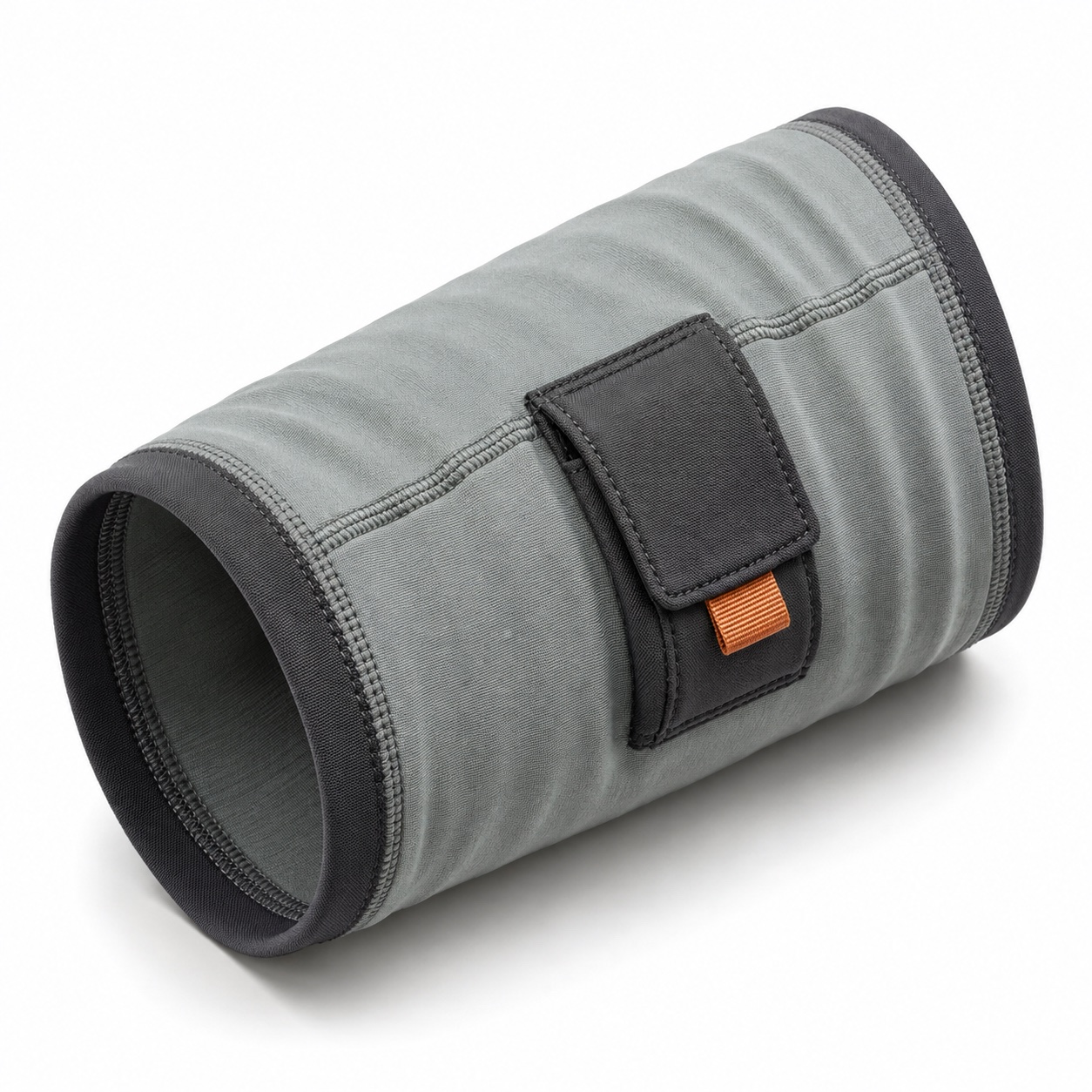 AI product concept: a soft upper-arm sleeve with pod pocket on white